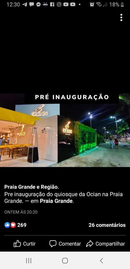 Apto Ocian Centro Praia Grande Buitenkant foto